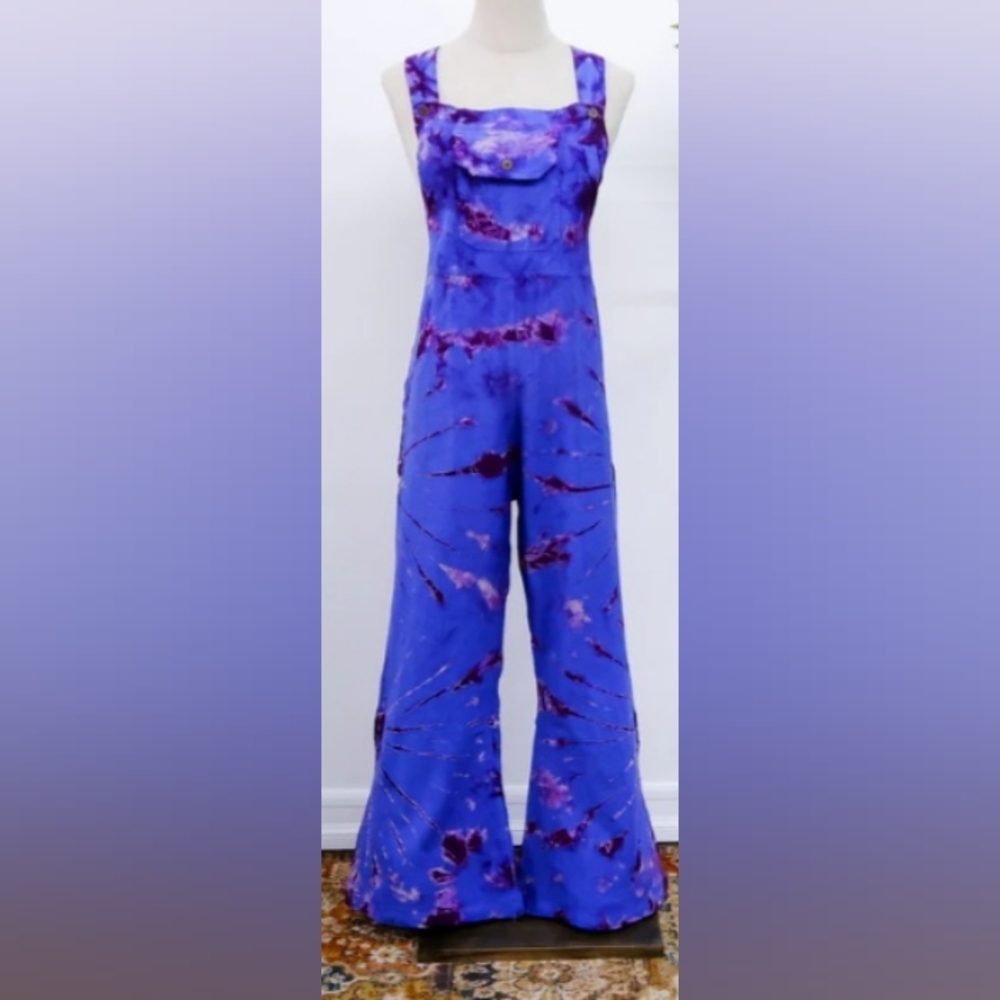 KARMA NEPAL CRAFTS L/XL Handmade craftsmanship and comfort.  Tie Dye Jumpsuit.